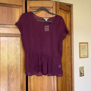 Lucky brand sheer shirt